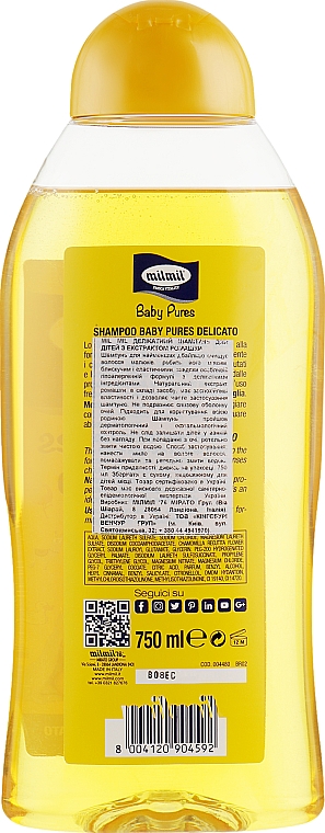 Shampoo für Kinder mit Kamillenextrakt - Mil Mil Delicate Baby Shampoo — Bild N2