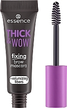 Wimperntusche zur Augenbrauenfixierung - Essence Thick & Wow! Fixing Brow Mascara — Bild N2