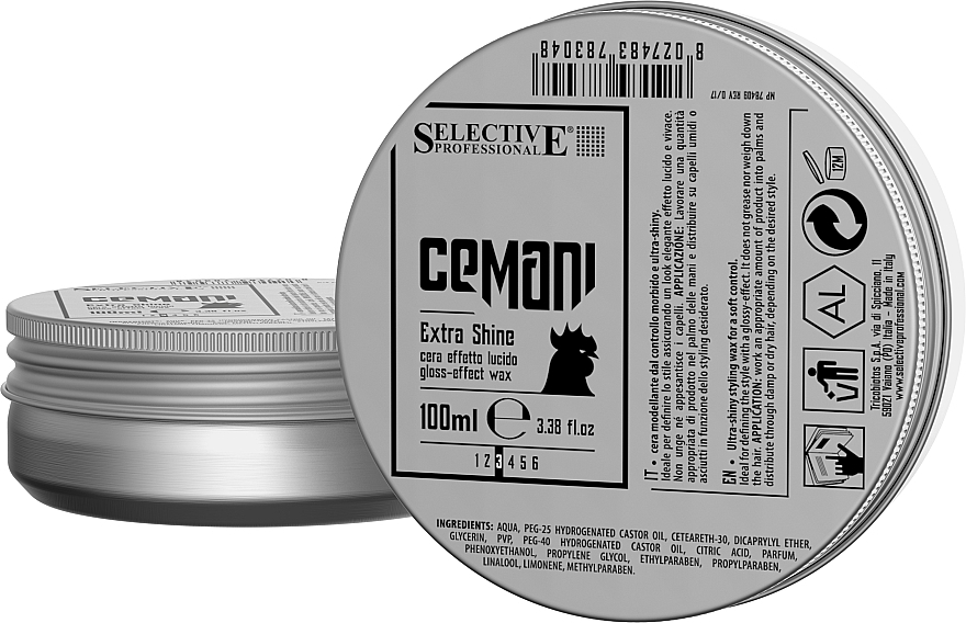 Wachs mit Glanzeffekt - Selective Professional Cemani Extra Shine  — Bild N1