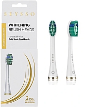 Düfte, Parfümerie und Kosmetik Zahnbürstenkopf für elektrische Zahnbürste 2 St. - Seysso Gold Whitening Brush Heads White