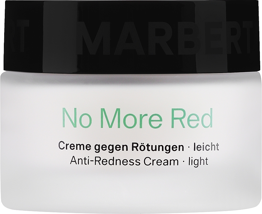 Beruhigende und feuchtigkeitsspendende Gesichtscreme gegen Rötungen für normale und Mischhaut - Marbert Anti-Redness Care NoMoreRed Light Comfort Cream — Bild N1