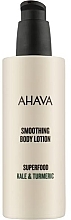 Weichmachende Körperlotion - Ahava Superfood Kale & Turmeric Smoothing Body Lotion (Probe)  — Bild N1