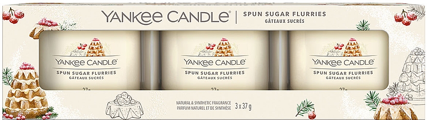 Duftende Minikerze im Glas - Yankee Candle Spun Sugar Flurries Filled Votive — Bild N2
