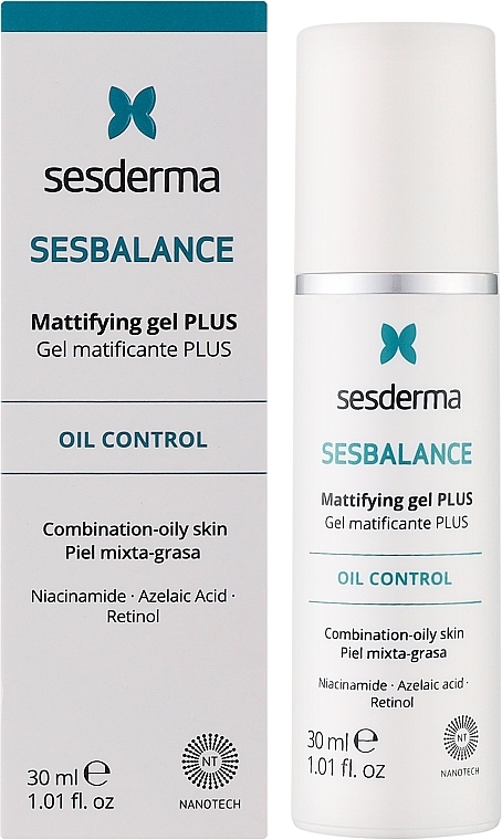 Gesichtsgel - SesDerma Laboratories Sesbalance Mattifying Gel Plus — Bild N2