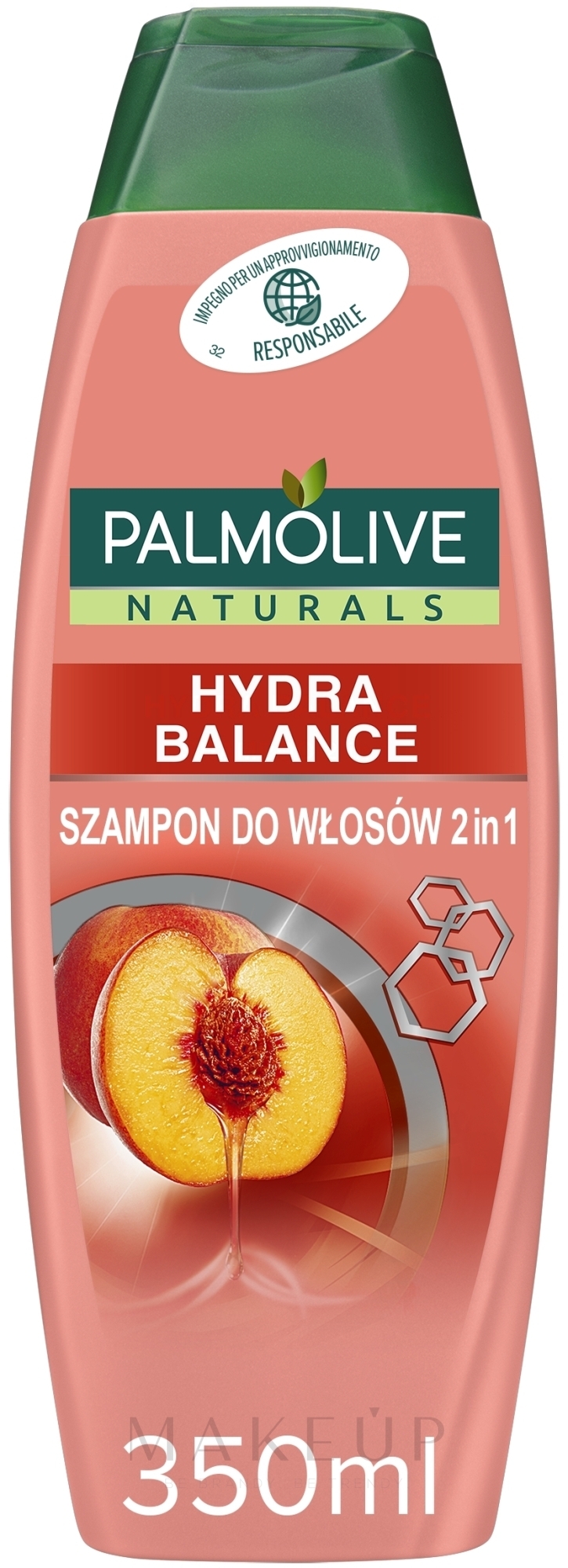 Shampoo & Duschgel 2in1 "Pfirsich" - Palmolive Naturals 2in1Hydra Balance Shampoo — Bild 350 ml