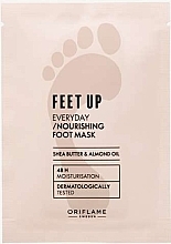 Pflegende Fußmaske - Oriflame Feet Up Everyday Nourishing Foot Mask Shea Butter & Almond Oil  — Bild N1