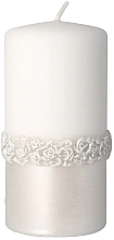 Düfte, Parfümerie und Kosmetik Dekorative Kerze weiß 7x14 cm - Artman Bella