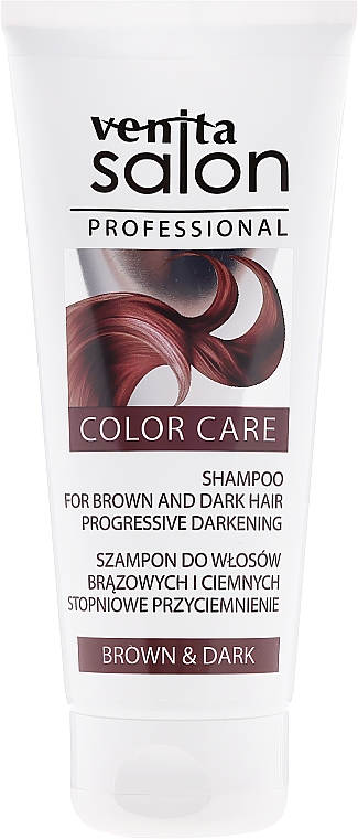 Shampoo für braunes und dunkles Haar - Venita Salon Professional Dark & Brown Shampoo — Bild N1