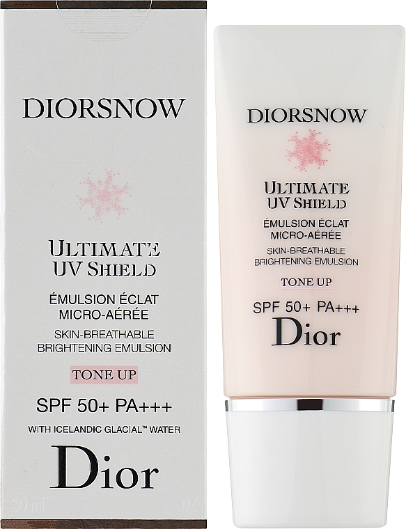 Aufhellende Gesichtsemulsion SPF 50+ - Dior Diorsnow Ultimate UV Shield Skin-Breathable Brightening Emulsion SPF50-PA++++ — Bild N2