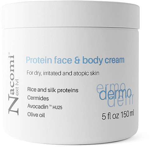 Gesichts- und Körpercreme für trockene und gereizte Haut - Nacomi Protein Face Cream — Bild N1
