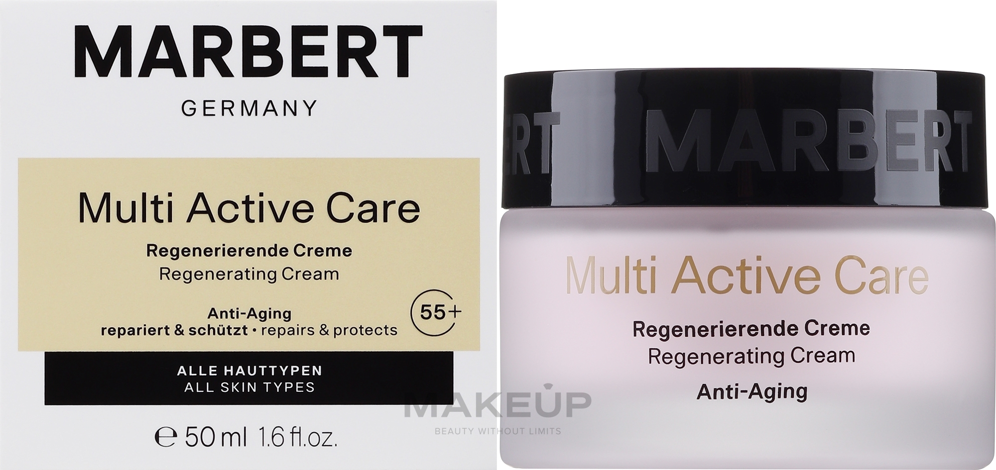 Regenerierende Tages- und Nachtpflege für alle Hauttypen - Marbert Multi-Active Care Day & Night Repair Cream — Bild 50 ml