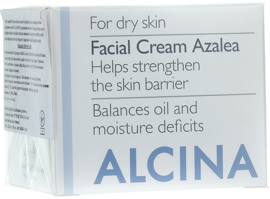 Stärkende und feuchtigkeitsspendende Gesichtscreme mit Azalee - Alcina T Facial Cream Azalea — Bild N1