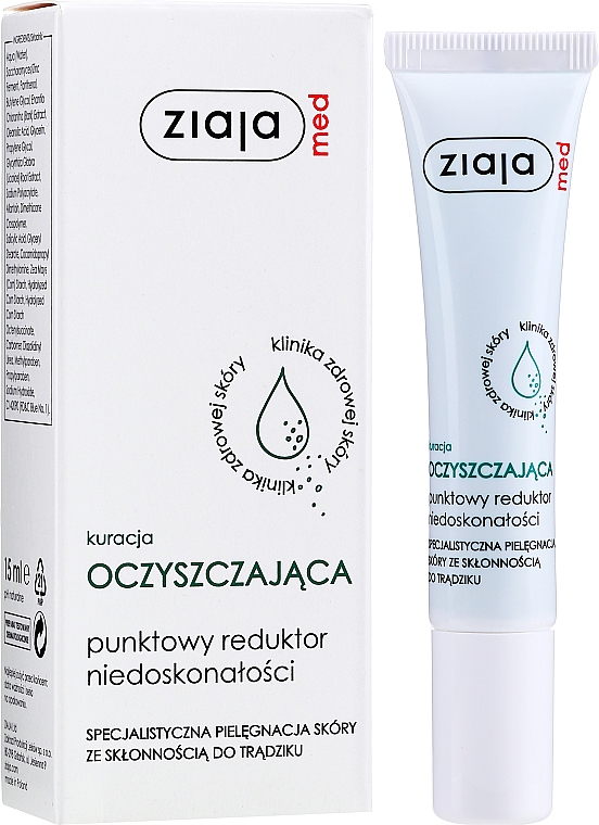 Antibakterielle Anti-Akne Gesichtspflege - Ziaja Med Spot Acne Reducing Treatment Antibacterial — Bild N2