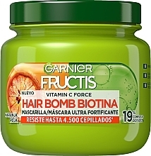 Haarmaske - Garnier Fructis Vitamin C Force Hair Bomb Biotin Mask — Bild N1