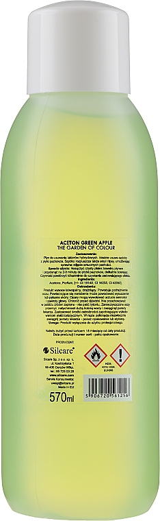 Acetonhaltiger Nagellackentferner mit grünem Apfelduft - Silcare The Garden Of Colour Aceton Green Apple — Bild N2