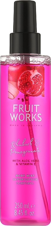 Körperspray mit Rhabarber und Granatapfel - Grace Cole Fruit Works Rhubarb & Pomegranate Body Mist — Bild N1