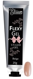 UV/LED Nagelgel Rose - Elisium Flexy Gel Rose — Bild Beige