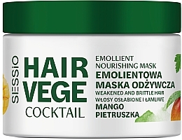 Erweichende, nährende Haarmaske mit Mango und Petersilie - Sessio Hair Vege Cocktail Emollient Nourishing Mask  — Bild N1
