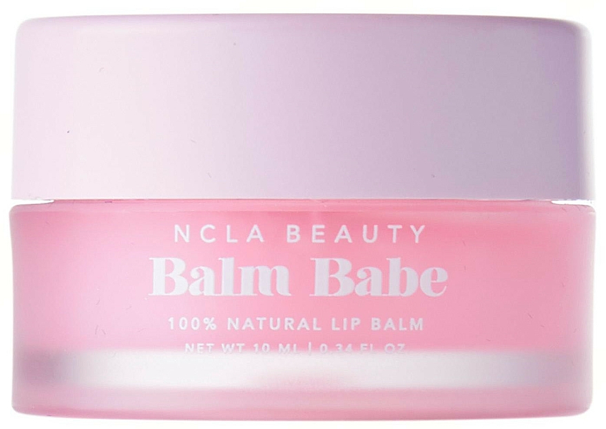 Natürlicher pflegender Lippenbalsam Rosa Grapefruit mit Kokosöl, Shea-, Kakao- und Avocadobutter - NCLA Beauty Balm Babe Pink Grapefruit Lip Balm — Bild N2