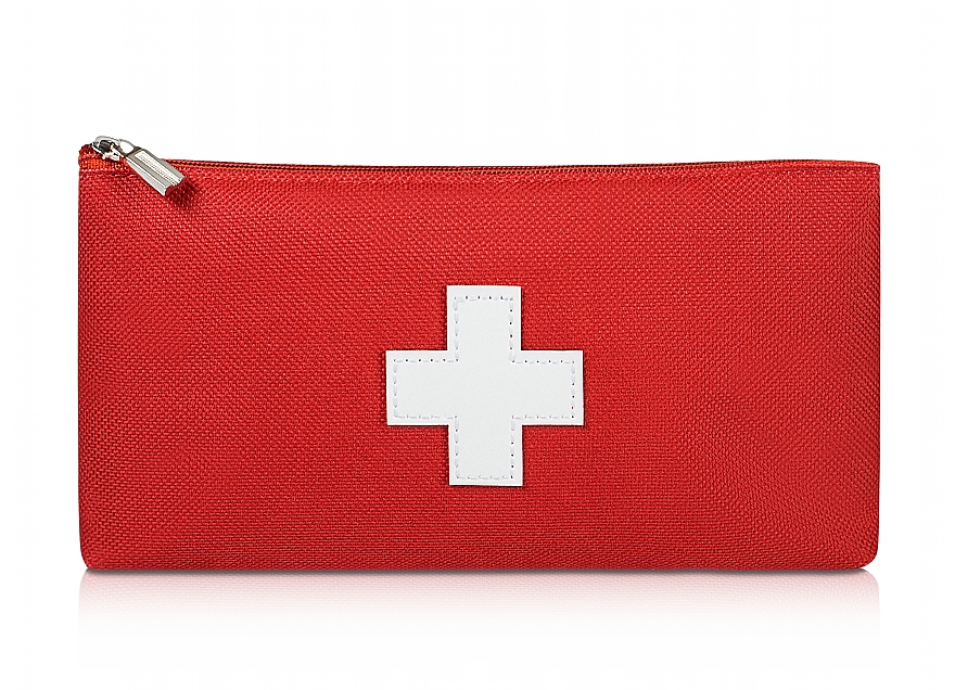 Rote Stofftasche zur Aufbewahrung von Erste-Hilfe-Artikeln 19x10x2 cm First Aid Kit - MAKEUP First Aid Kit Bag S — Bild N1