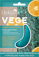 Düfte, Parfümerie und Kosmetik Hydrogel-Augenpatches - Efektima Instytut Vege Hydrogel Eye Pads Kale & Orange 