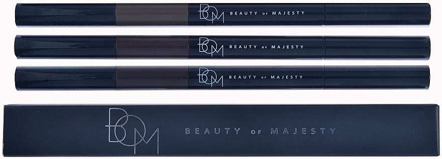 Augenbrauenstift 3in1 - Beauty of Majesty 3in1 Triple Edge Eyebrow — Bild N4