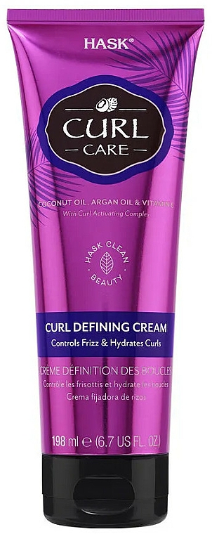 Creme für lockiges Haar - Hask Curl Care Curl Defining Cream — Bild N1