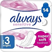 Düfte, Parfümerie und Kosmetik Damenbinden für die Nacht 14 St. - Always Sensitive Ultra Night