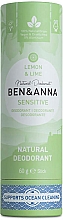 Düfte, Parfümerie und Kosmetik Deodorant Zitrone & Limette - Ben&Anna Natural Deodorant Sensitive Lemon & Lime