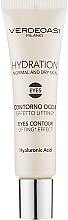 Feuchtigkeitsspendende Lifting-Augenkonturcreme mit Hyaluronsäure - Verdeoasi Hydrating Eyes Contour Lifting Effect — Bild N1