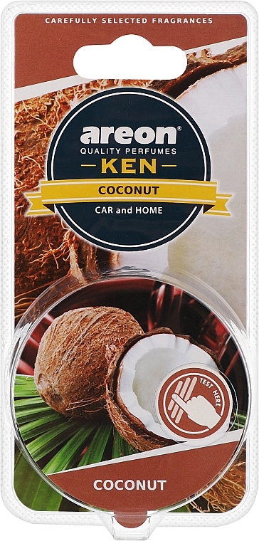 Auto-Lufterfrischer Coconut - Areon Gel Ken Blister Coconut — Bild N1
