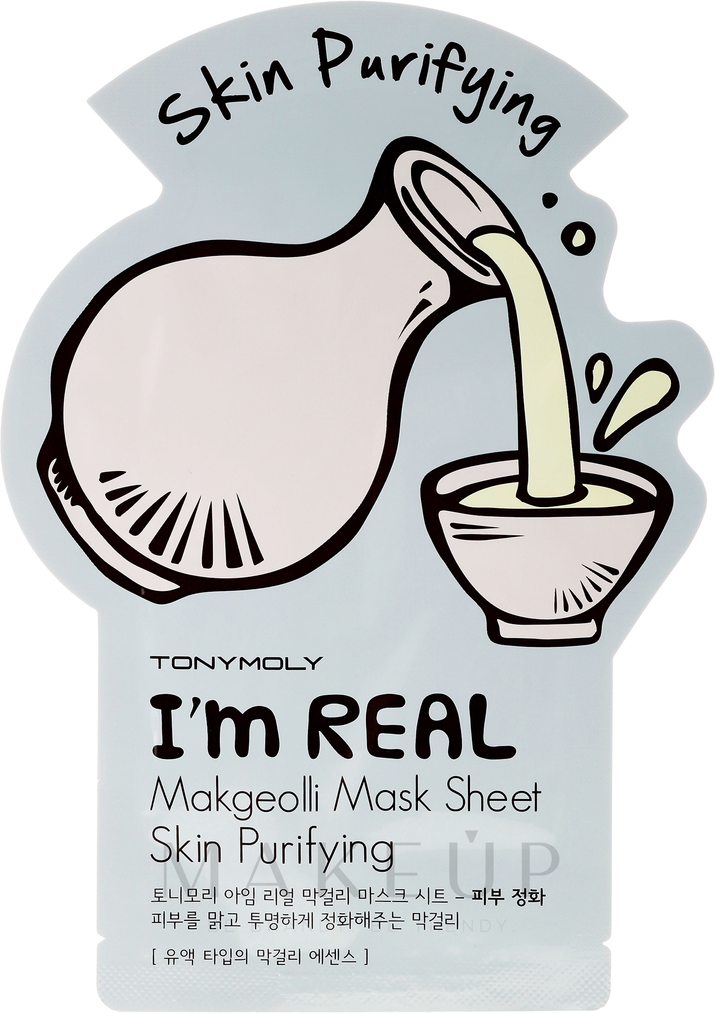 Reinigende Tuchmaske mit Makgeolli - Tony Moly I'm Real Makgeolli Mask Sheet — Bild 21 ml