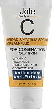 Düfte, Parfümerie und Kosmetik Sonnenschutzcreme für das Gesicht - Jole Antioxidant Fluid Sunscreen SPF 30 Cream-Fluid