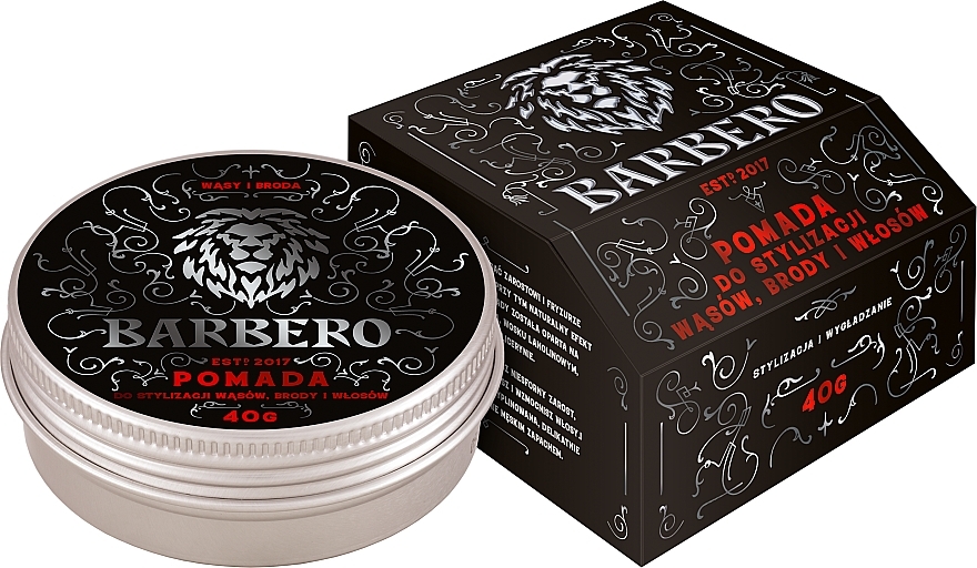 Bart- und Schnurrbartpomade - Barbero Pomade For Beard Styling — Bild N1