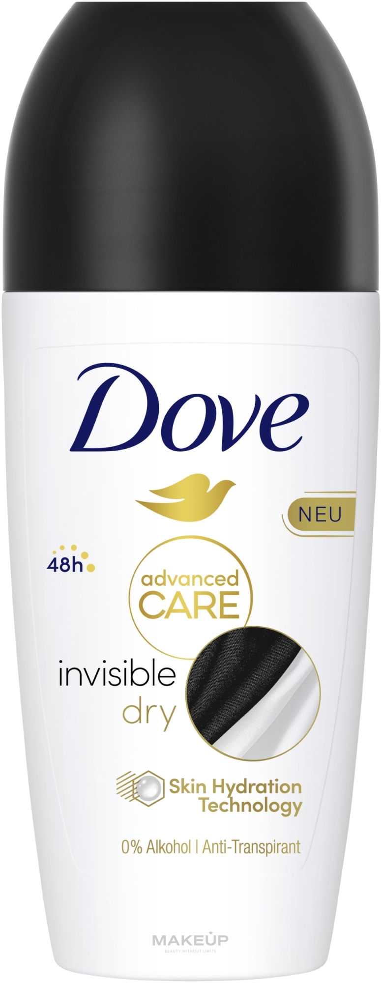 Deo Roll-on Antitranspirant - Dove Invisible dry 48H — Bild 50 ml