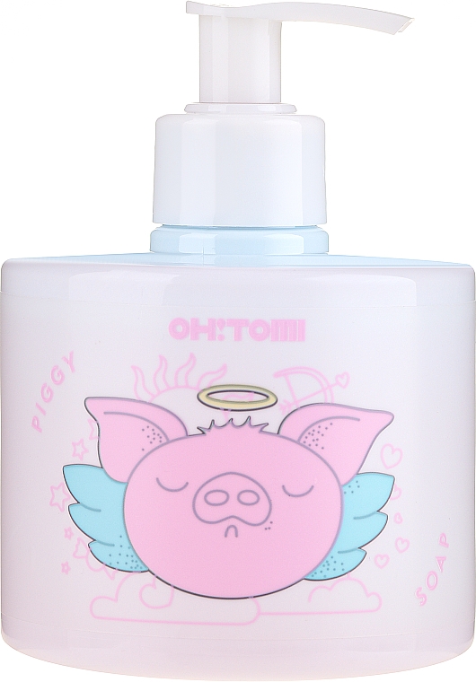 Natürliche Flüssigseife mit Himbeer- und Erdbeerextrakt - Oh!Tomi Piggy Liquid Soap — Bild N1