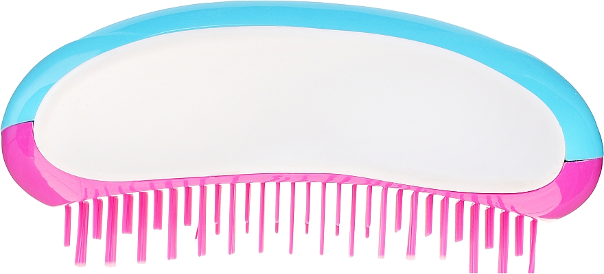 Entwirrbürste blau-rosa - Twish Spiky 1 Hair Brush Sky Blue & White — Bild N3
