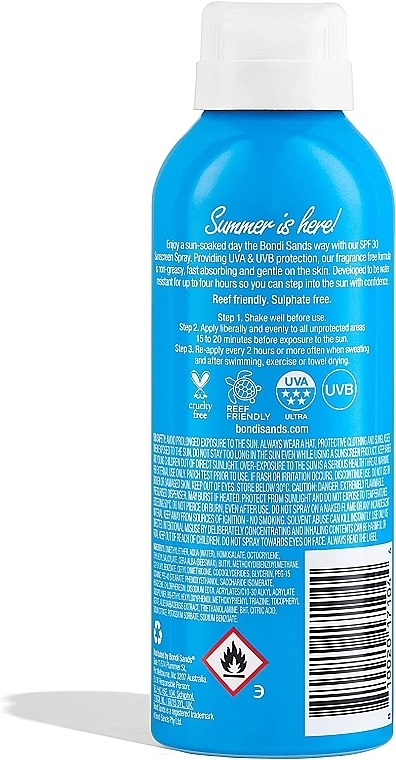 Sonnenschutzspray ohne Duftstoffe - Bondi Sands Sunscreen Spray SPF30 Fragrance Free — Bild N2