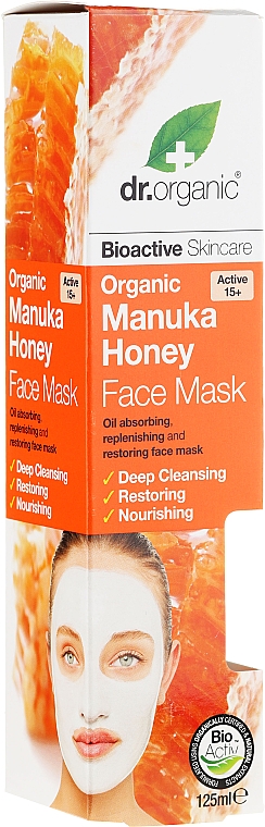 Gesichtsmaske mit Manuka-Honig - Dr. Organic Bioactive Skincare Organic Manuka Honey Face Mask — Bild N2