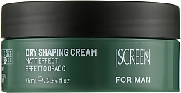 Modellierende Haarcreme mit mattem Effekt und mittlerem Halt - Screen For Man Dry Shaping Cream — Bild N1