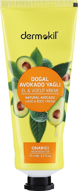 Hand- und Körpercreme mit Avocado-Extrakt - Dermokil Hand & Body Cream Avocado Extract — Bild N1