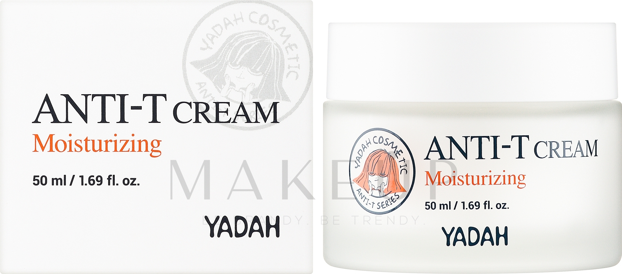 Feuchtigkeitsspendende Gesichtscreme für fettige und Promlemhaut - Yadah Anti-T Moisturizing Cream — Bild 50 ml
