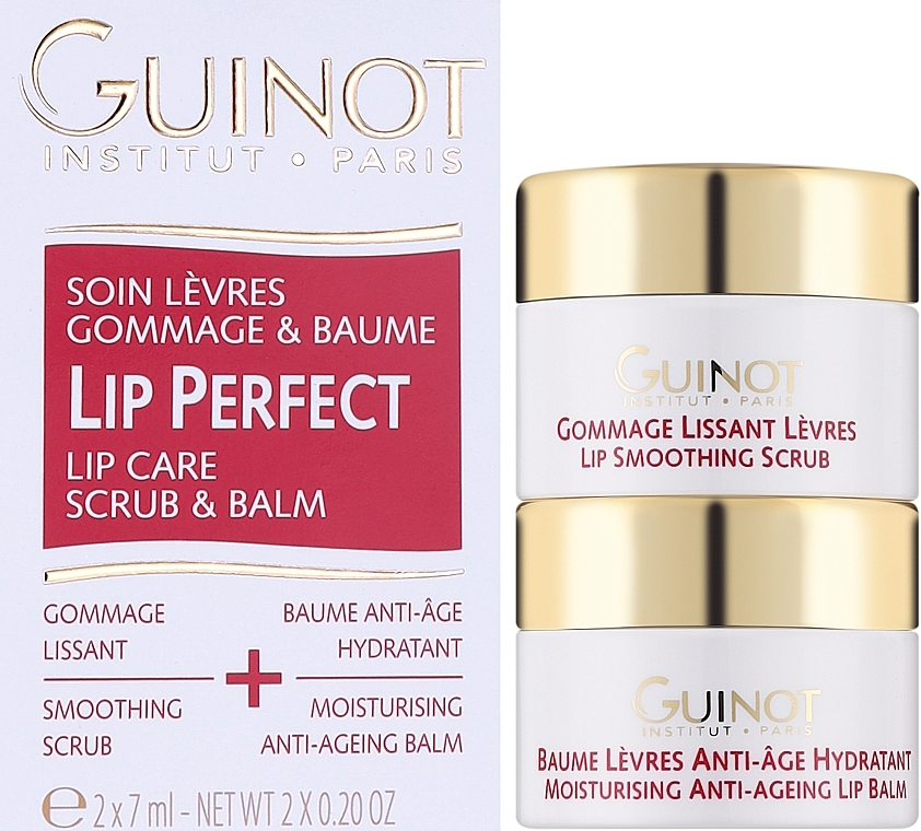 Lippenpflegeset - Guinot Lip Perfect (Lippenbalsam 7ml + Lippenpeeling 7ml) — Bild N2