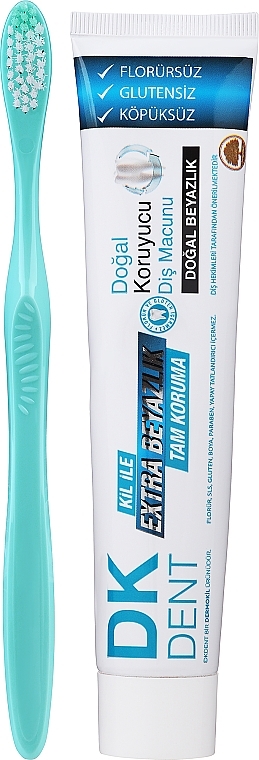 Zahnpasta mit Haarbürste - Dermokil DKDent Classic Toothpaste — Bild N1