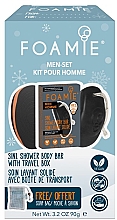 Düfte, Parfümerie und Kosmetik Set - Foamie Starter Set Body Men (soap 90g + bag + box)
