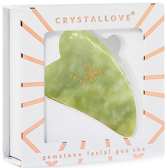 Gesichtsmassage-Platte aus Jade - Crystallove Jade Gua Sha — Bild N2
