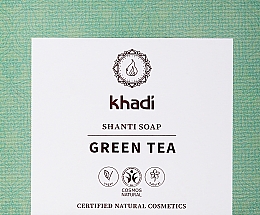 Düfte, Parfümerie und Kosmetik Naturseife mit grünem Tee und Minze - Khadi Green Tea Shanti Soap