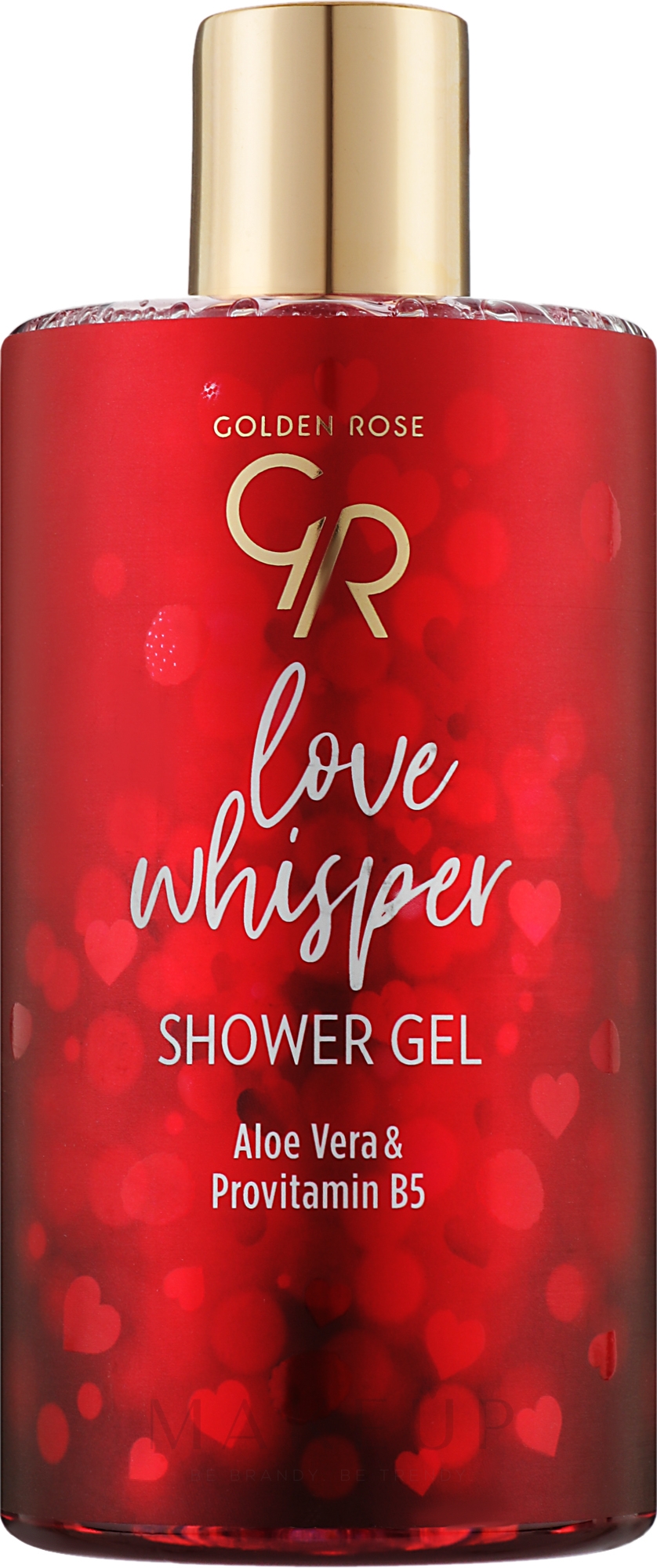 Duschgel mit Aloe Vera und Provitamin B5 - Golden Rose Love Whisper Shower Gel — Bild 350 ml