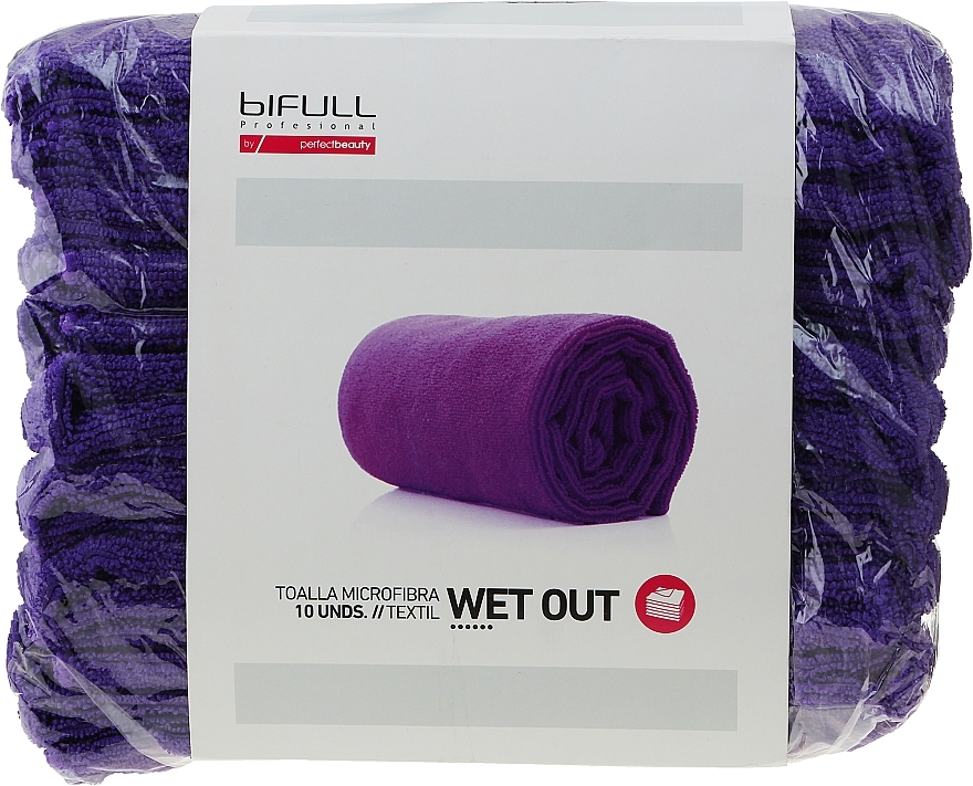 Mikrofasertuch violett 10 St. - Bifull Professional Textil Toalla Microfibra Wet Out Violet — Bild N1