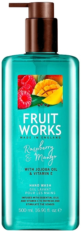 Flüssige Handseife mit Himbeere und Mango - Grace Cole Fruit Works Hand Wash Raspberry & Mango — Bild N1